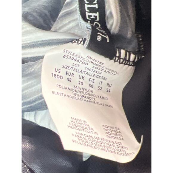 Miraclesuit Love Knot Black&White Underwire Tankini Size 18 DD Cup Msrp $146.00 - Picture 4 of 6